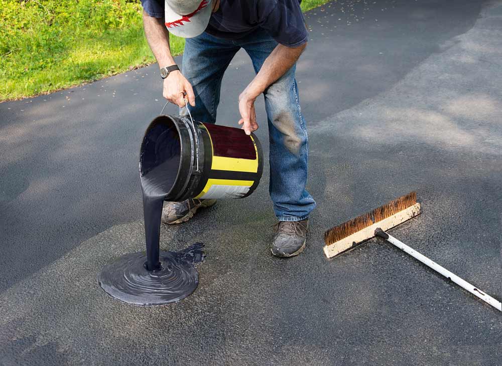 How to Fill Depressions in Asphalt Driveway