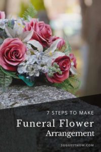 how to make funeral flower arrangement