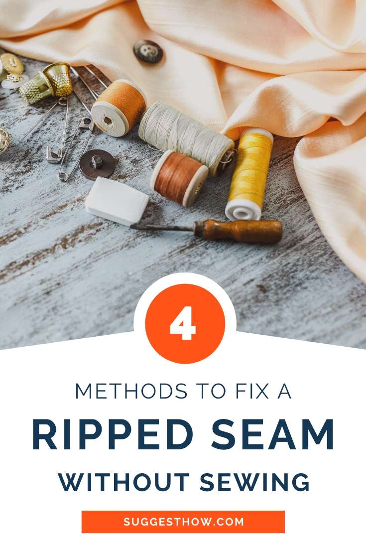 how to fix a ripped seam without sewing