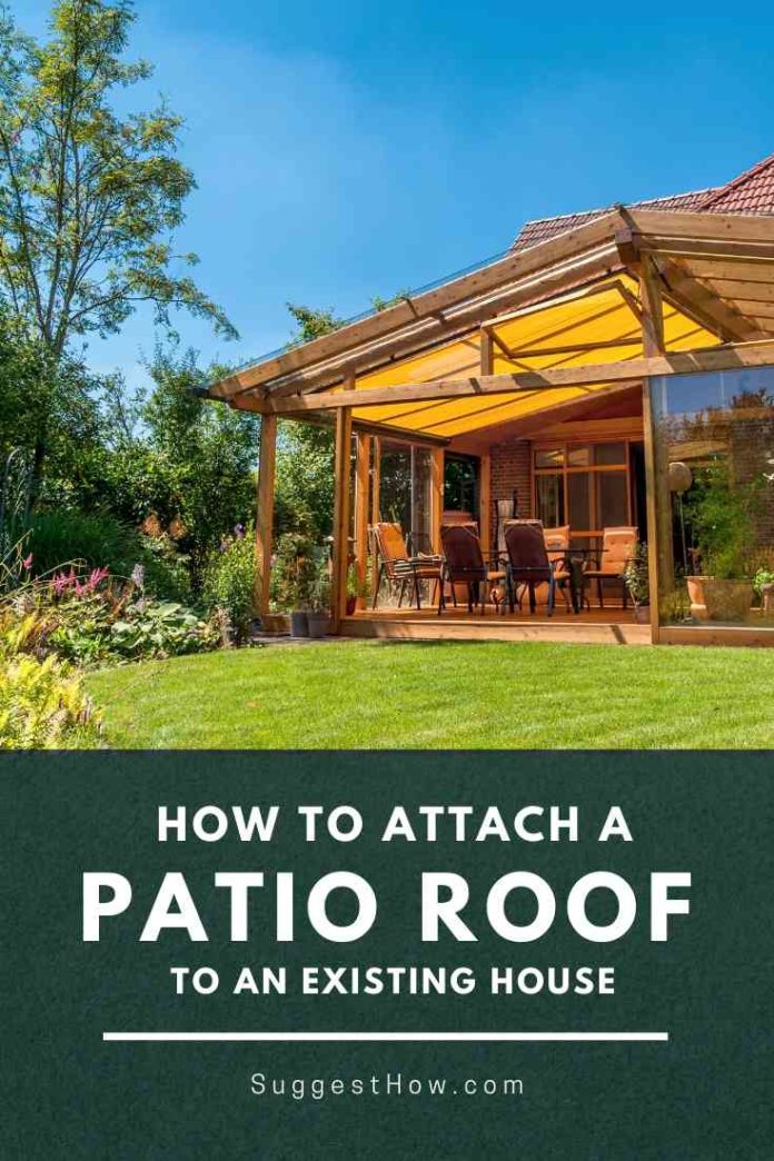 How to Attach a Patio Roof to an Existing House