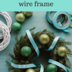 how to make a ribbon wreath on wire frame