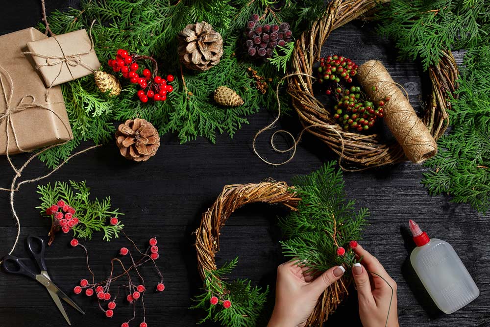 How to Make a Ribbon Wreath on Wire Frame