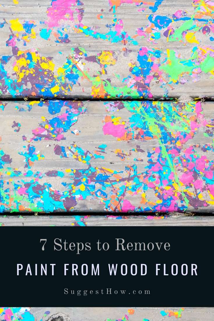 how to remove paint from wood floor