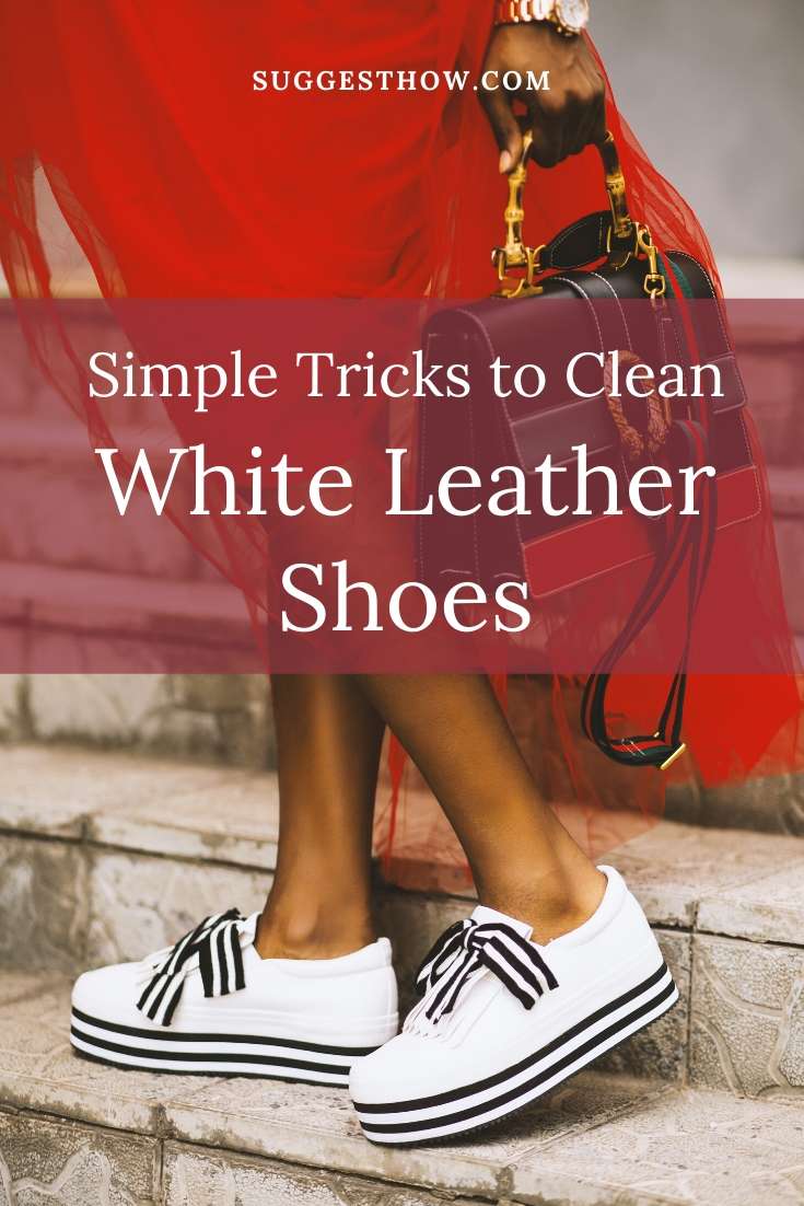 how to clean white leather shoes