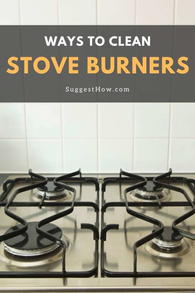 how to clean stove burners with baking soda
