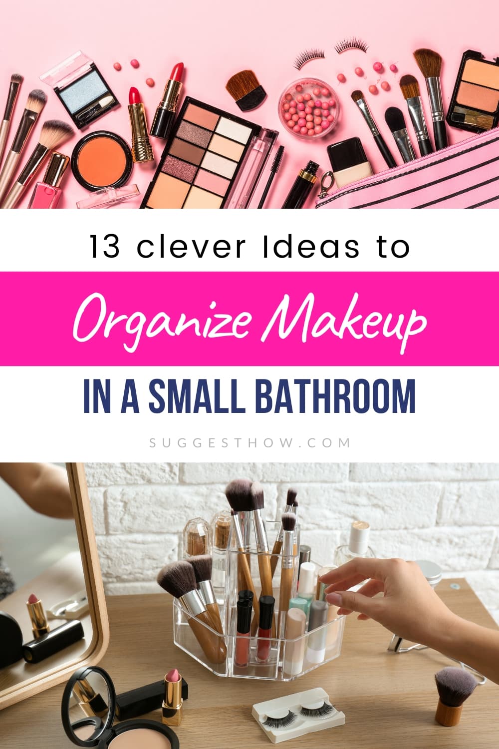 13 Revolutionary Ideas to Organize Makeup in a Small Bathroom