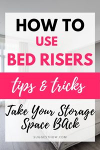 how to use bed risers