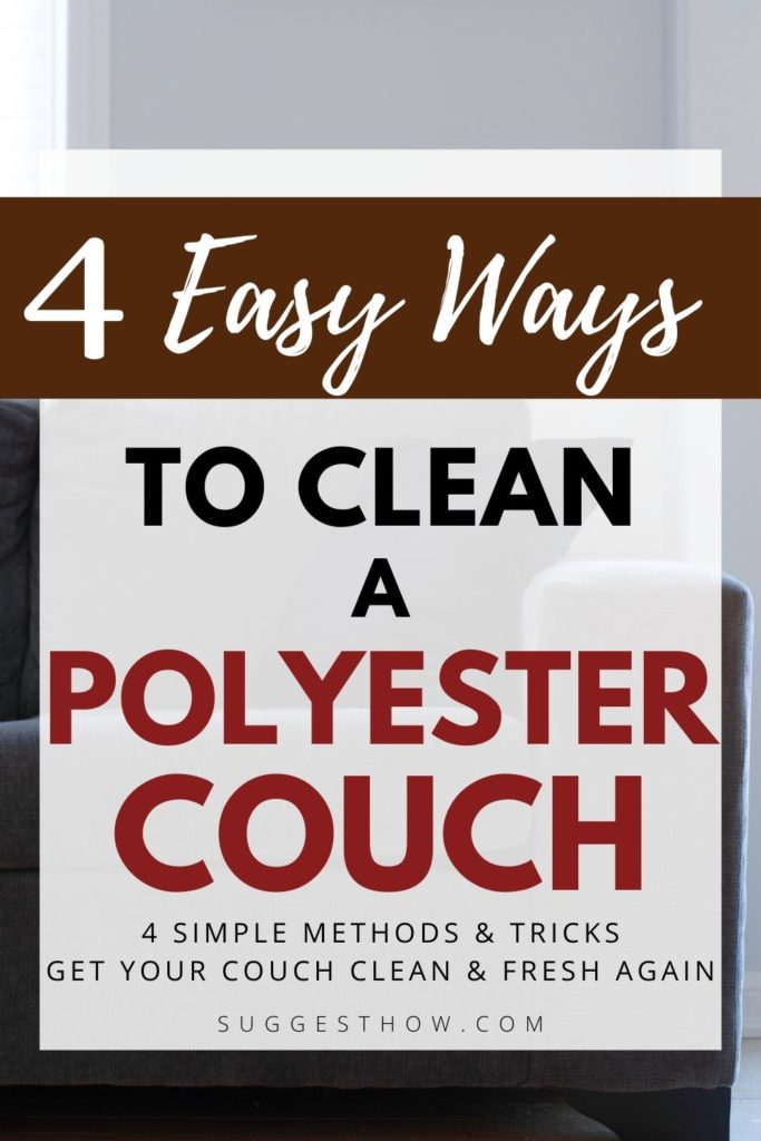 How to clean polyester couch