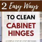 how to clean cabinet hinges