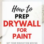 how to prep drywall for paint