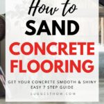how to sand concrete flooring