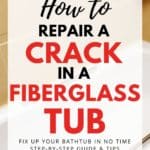 how to fix hairline crack in fiberglass tub