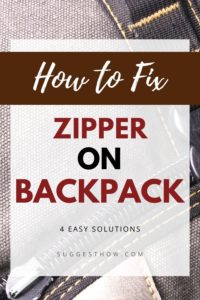 How to Fix a Zipper on a Backpack