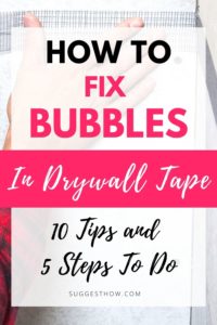 How to Fix Bubbles in Drywall Tape 