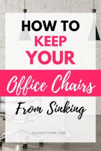 How to Keep Your Office Chairs from Sinking