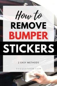 How to Remove Bumper Stickers